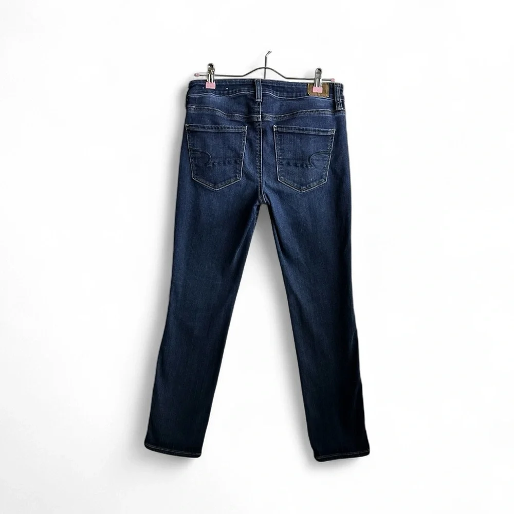 American Eagle Women's Dark Blue Skinny Jeans - Picture 3 of 7